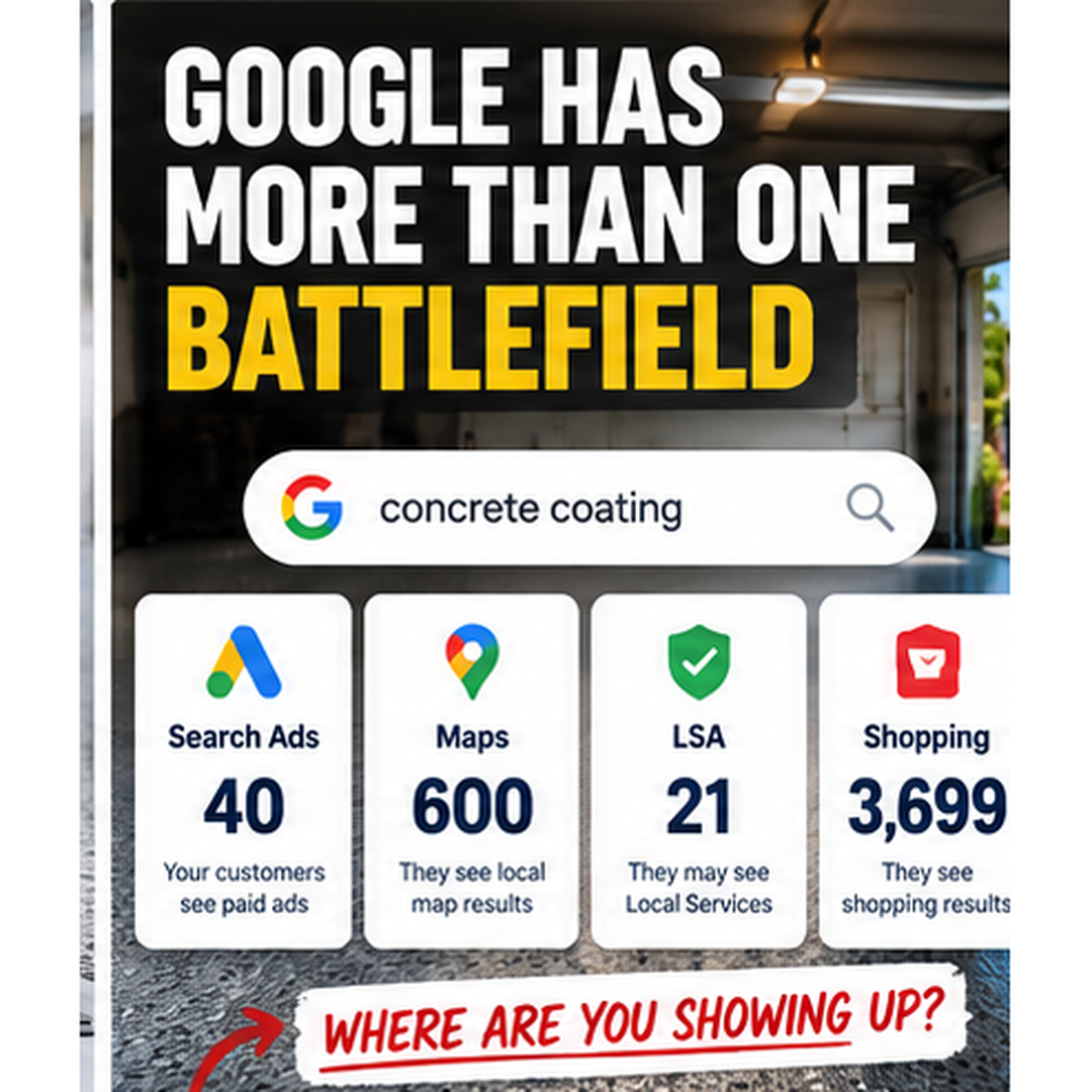 Illustrative graphic comparing different Google search placements